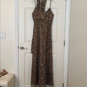Leopard Print Maxi Dress